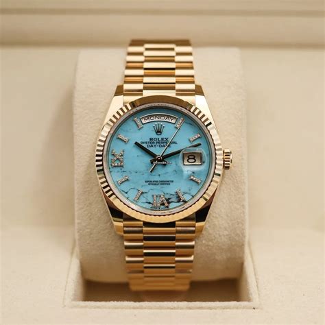 rolex dameshorloge turquoise|Rolex day date models.